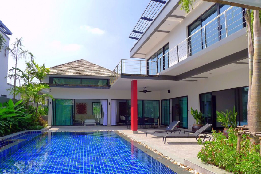 3 Bedroom Modern Pool Villa for Rent in Bang Tao – ban64